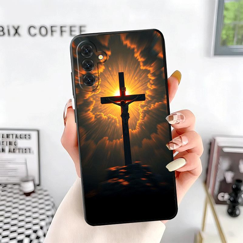 God Jesus Pray Cross Bible Soft Phone Case for Samsung A17 A37 A57 A16 A26 A36 A56 A15 A25 A35 A55 A14 A24 A34 A54 A13 A23 A33 A