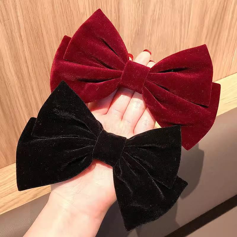 Velvet Big Bow Hair Tie: New Chinese Style Women's Hair Accessory
