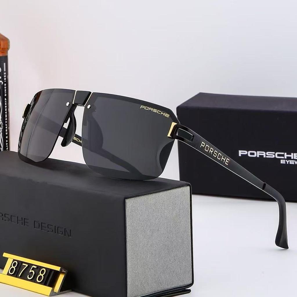 Modische Metall-Sonnenbrille für Damen und Herren mit Senior-Sense, polarisierend, farbwechselnd, für Porsche, Urlaubsgeschenk-Brille