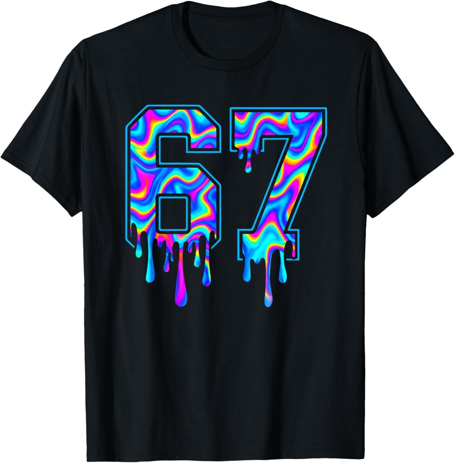 Swirl Six Seven Drip 6 7 Meme Gen Alpha Slang Unisex T-Shirt S