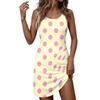 Women Sleeveless Polka Dot Print Casual Dress Round Neck Lightweight Relaxed Fit Summer Tank Dress for Daily Wear