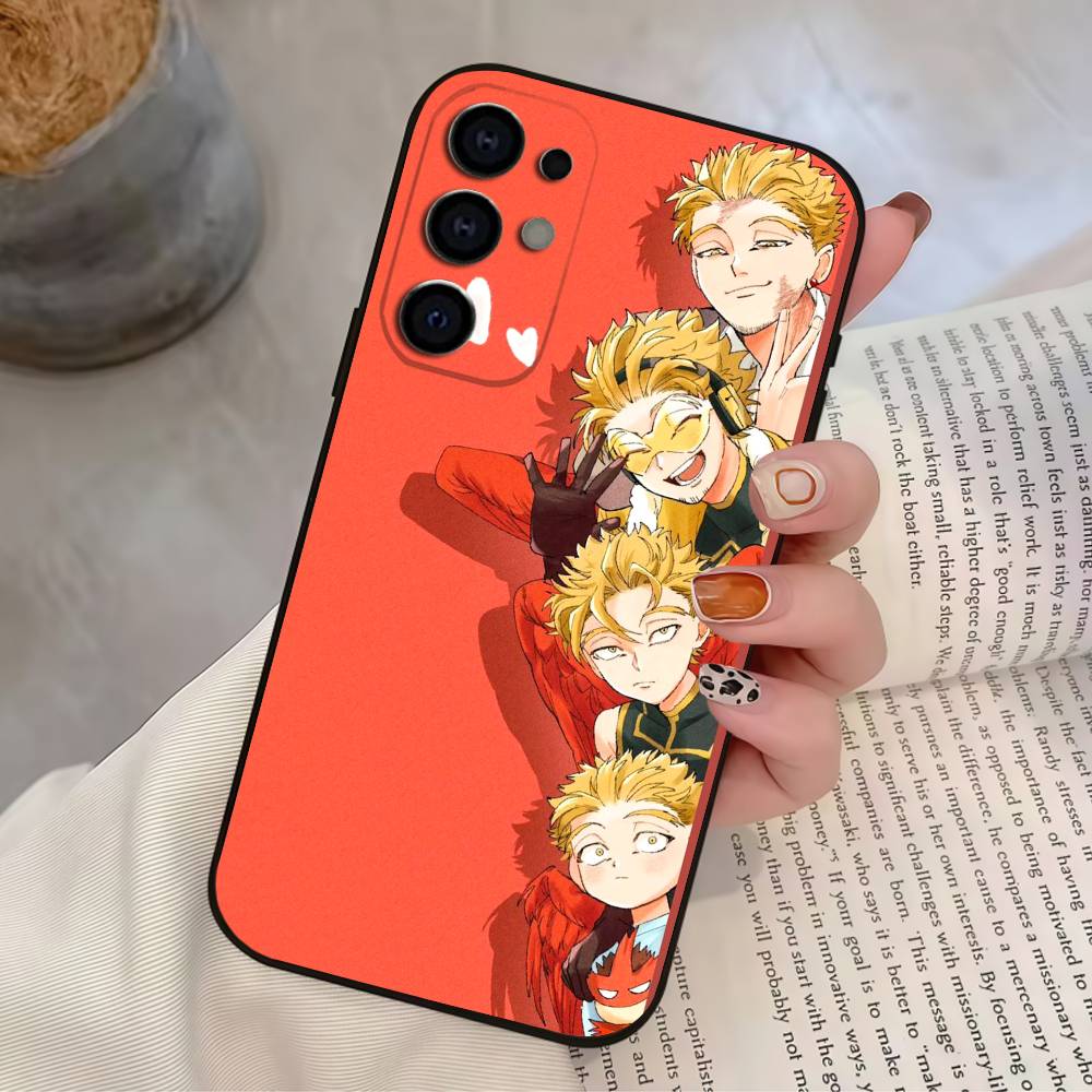 BNHA H-Hawks M-MHA Phone Case For Samsung S25,S24,S21,S22,S23,S30,Ultra,S20,Plus,Fe,Lite,Soft Black Cover Samsung S205G