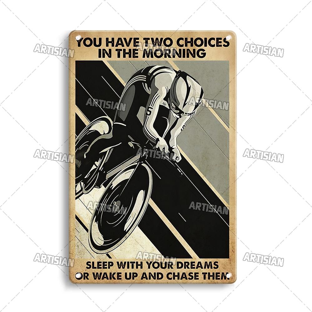 Artisian Cycling Metal Sign Bicycle Tin Plaque Bike Decorative Poster Wall Decor Garage Bar Pub Club Hotel Cafe Kitchen Home