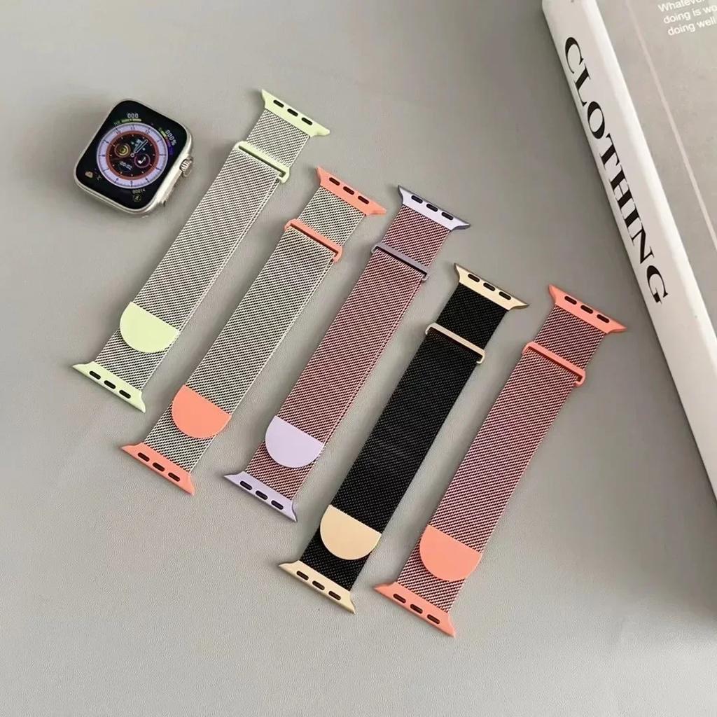 Custodia+Cinturino Milanese per Apple Watch Band Ultra 49MM 41mm 40mm 44mm 38 42mm Schermo TPU Iwatch Serie10 9 8 7 6 SE 5 4 Correa 45mm