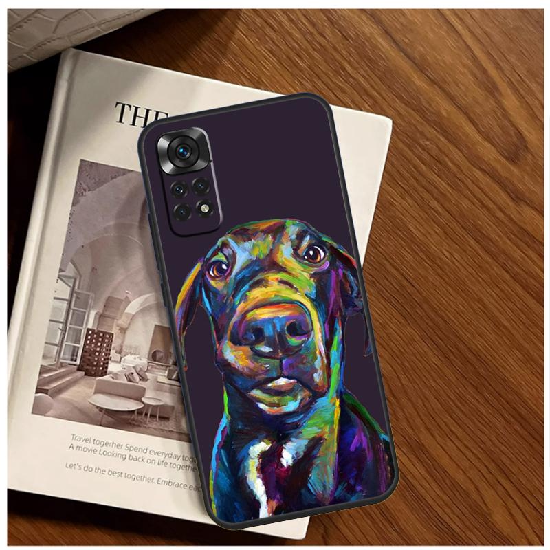 Great Dane Dog Watercolor Case For Xiaomi Redmi Note 13 11 10 9 8 12 Pro Plus 12S 11S 10S 9S 10A 9C 10C 12C 13C Funda