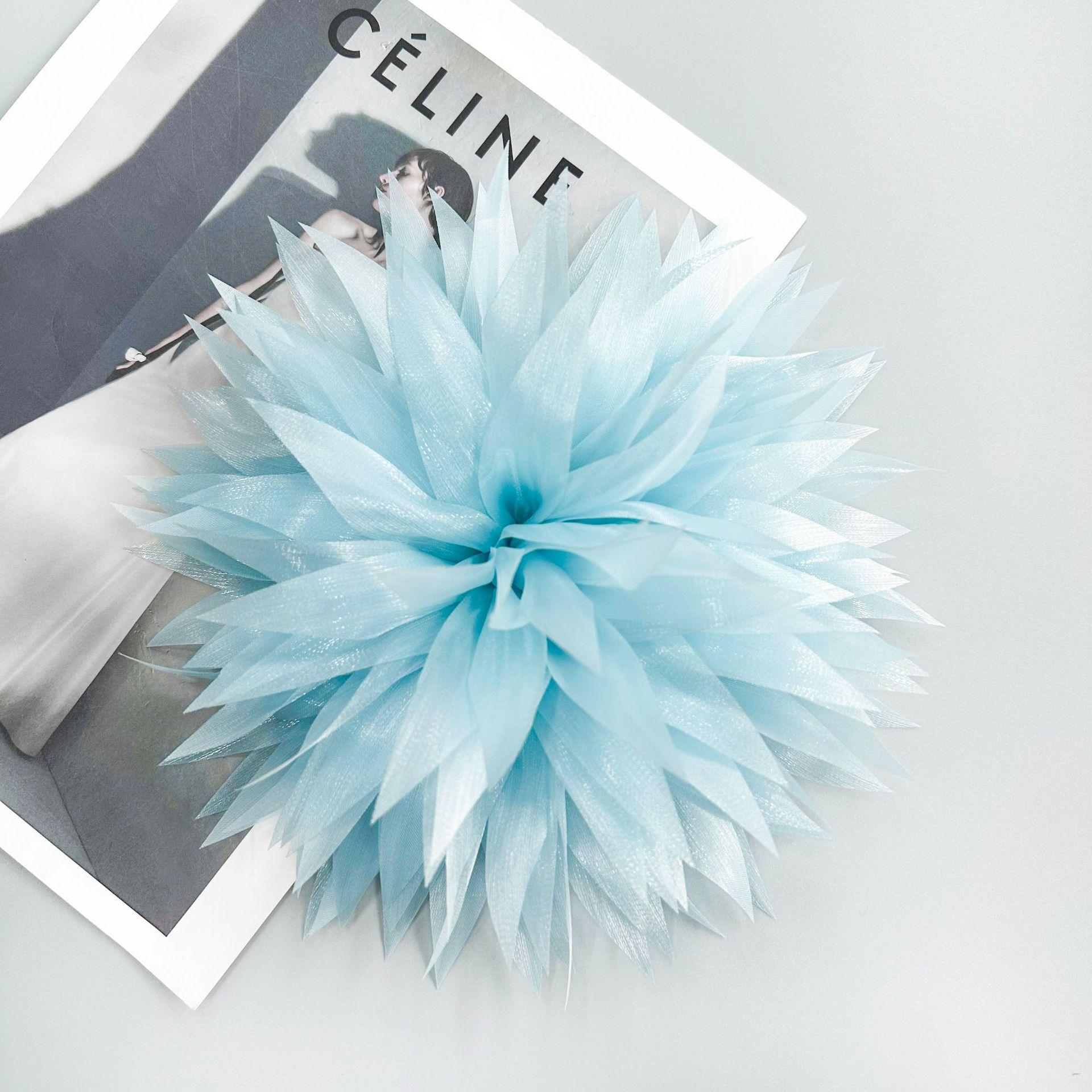 

Изысканная сетчатая пряжа многослойная трехмерная цветочная корсажная тканевая наклейка DIY декоративная одежда платье аксессуары для волос головные уборы