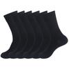 3/6Pairs of Plain Black and White Socks, Simple and Comfortable Mid-Calf Socks, Suitable for Autumn and Winter, Men's  Socks