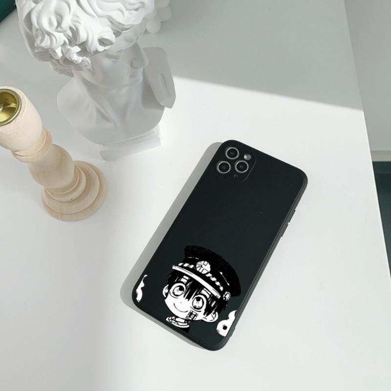 Cute H-HaNako Kun Phone Case For IPhone 11 12 13 Pro Max X XR XS Max 6 6S 7 8 Plus SE 2022 Liquid Square Color Phone Cover