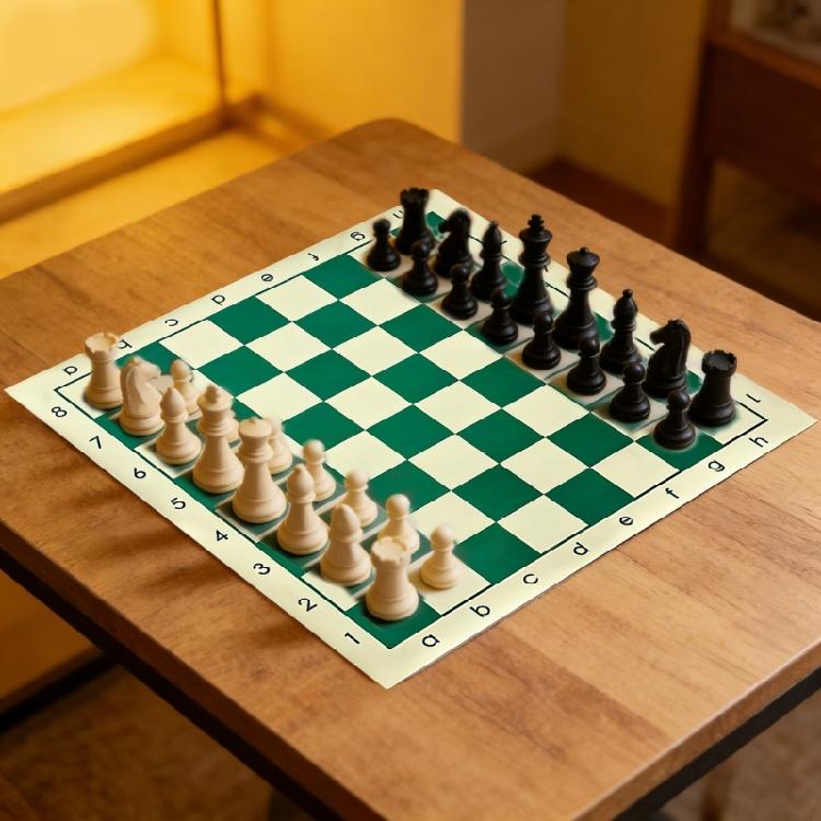 Scacchiera Portatile in PU Leggera Tappetino da Torneo per Scacchi Si Arrotola Scacchiera in PU Scacchiera Regalo per Studente Adulto