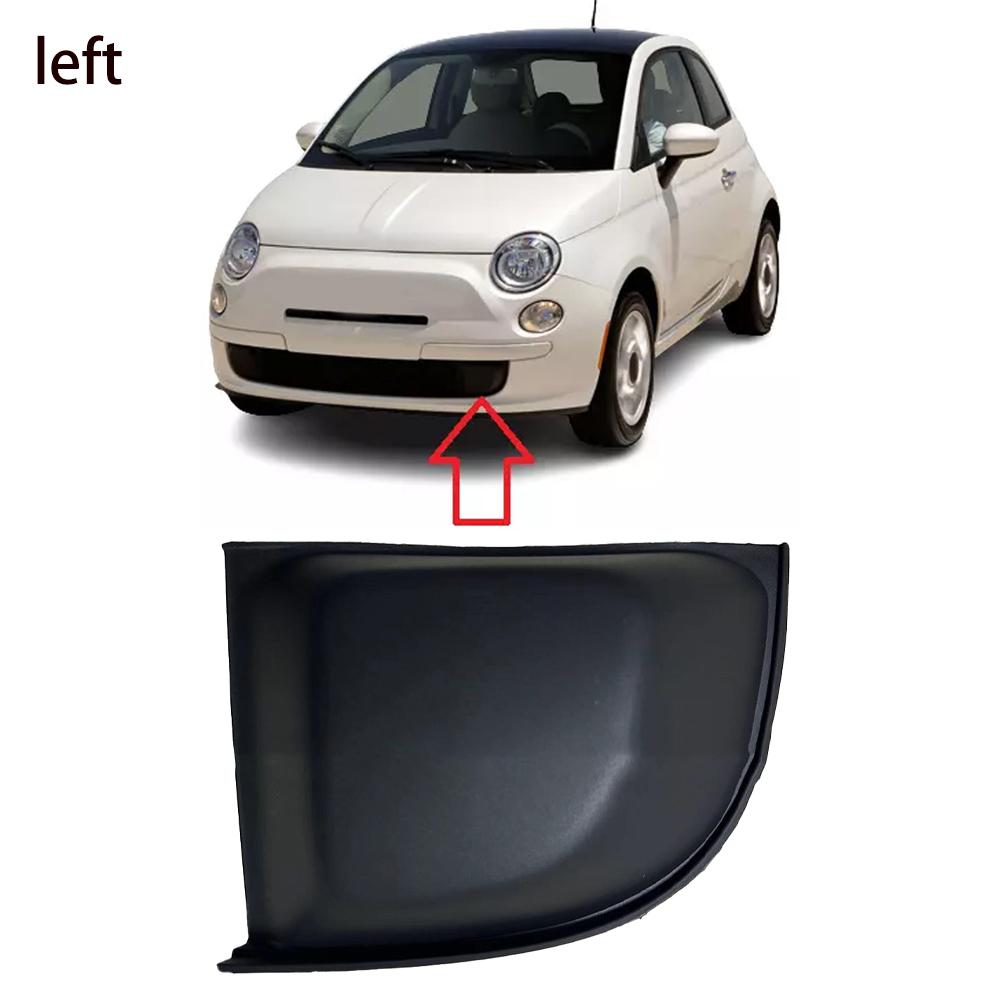 Car Left / Right Front Bumper Trim Cover For Fiat For 500 Models (2007-2015) Black Car Front Bumper Cover Plate