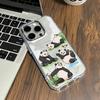 Cute Panda Cartoon New Phone Case For Samsung Galaxy S25 S24 S23 S22 S21 S20 Note20 FE Ultra Edge Plus 4G 5G Transparent Cover