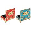 Vintage Jewelry Box Vintage Style Zinc Alloy Glossy Bright Vibrant Colors Scratch Proof Soft Velvet 