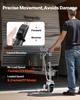 Electric Trailer Dolly, 2.5 T Towing Capacity, 380W 12V Motorized Jockey Wheel with 7 m/min Moving Speed, 31-63 cm Adjustable Clamp Height & 20.3 cm