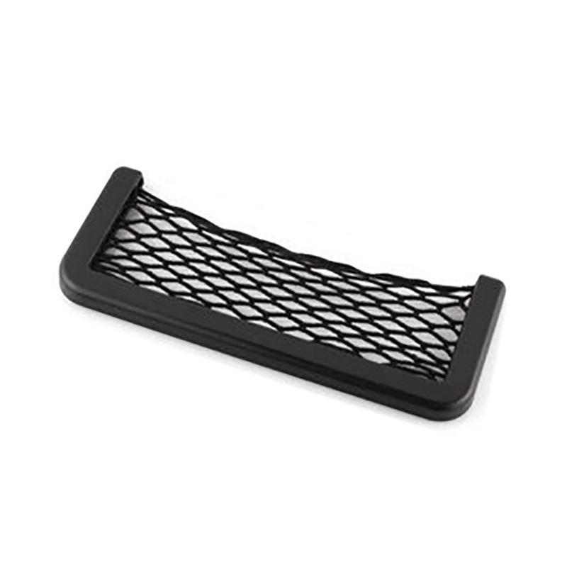 Multifunctional Wall-mounted Mobile Phone Storage Net Pocket Car Sundries Storage Bag Creative Car Net Pocket Storage Box Car Interior Supplies