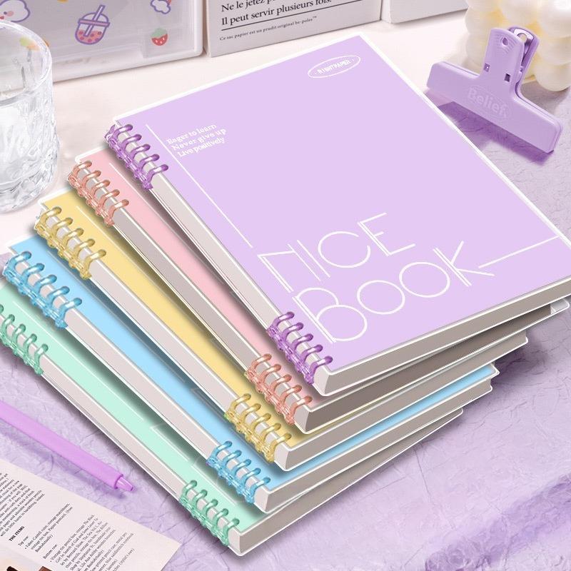 A5 Non-stick Loose-leaf Detachable Notebook Simple Coil Thickened Horizontal Line Postgraduate Entrance Examination Loose-leaf A5 Notepad