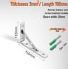 Sturdy Stainless Steel Triangle Wall-Mount Shelf Bracket