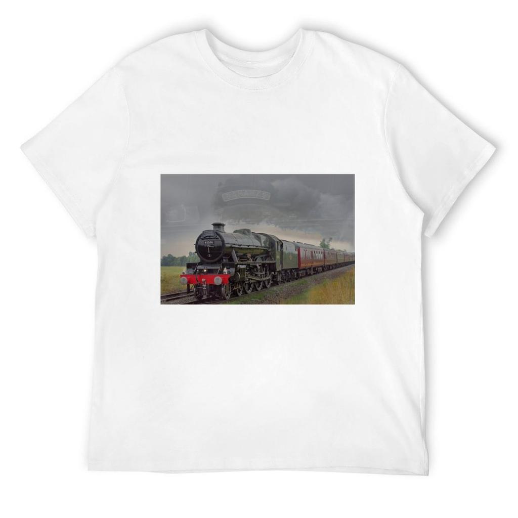 45596 'Bahamas' Dampflok gemischt mit Namensschild T-Shirt Baumwolle Grafik-T-Shirts Vintage Anime Shirt Hemden Männer Grafik