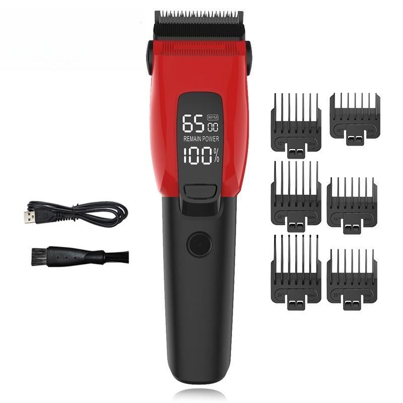 

Pet Hair Cutting Machine Multi-speed Adjustment Dog Hair Clipper Lighting Function Dog Haircut Machines Professional Dogs Shaver червоний
