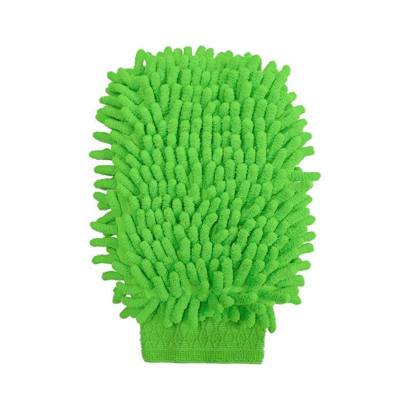 Double-Sided Chenille Coral Fleece Car Wash Mitt - Premium Car Cleaning Tool