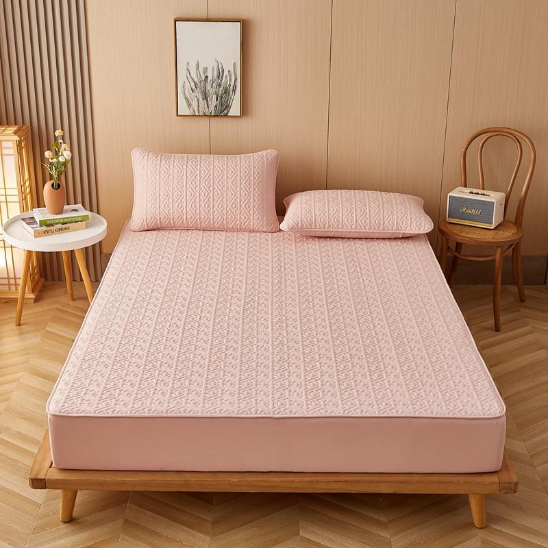 

Чехол для матраса из хлопка с утолщением, стеганый защитный чехол для матраса, гипоаллергенный мягкий наматрасник, постельное белье 140/160/200x200 см 160x200x30cm