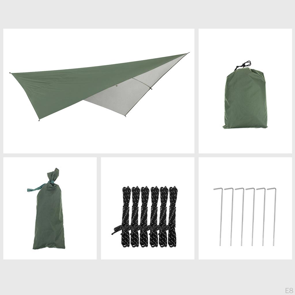 Tent Tarp 3 Meters, Portable Lightweight Windproof Camping Shelter, 3-4 Person Picnic