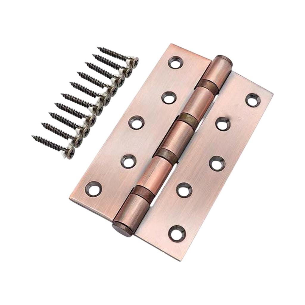 Silent Door Hinges Male & Female Set, Quiet Hinges for Home Bedroom Wooden Doors, Smooth Opening Door Hardware