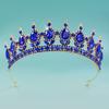 DIEZI 8 Colors Baroque Luxury AB Rhinestone Crystal Tiara For Women Wedding Party Elegant Bridal Bride Crown Hair Accessories