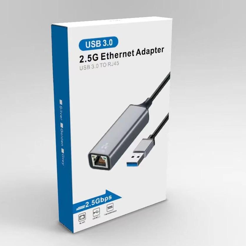 2.5G High-Speed Wired Network Card & Driver-Free RJ45 Adapter