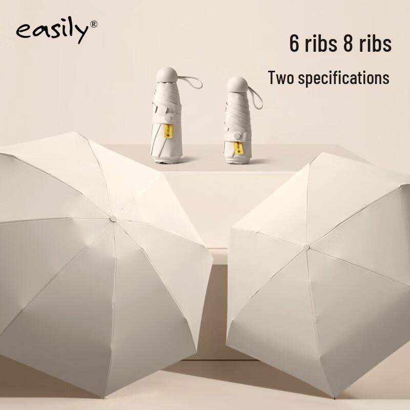 Easily Ultralight 5-Fold Automatic Capsule Sun Rain Umbrella