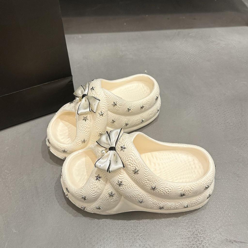 Fashion Star Non-slip Open-toed Cool Slippers Women's Outer Wear 2025 Summer New Stepping On Shit Comfortable Thick-bottomed Cool Slippers