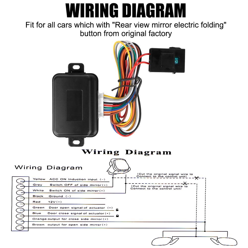 Universal Car Intelligent Rearview Mirror Automatic Folding System Accessories Car Accessories Automatic Rearview Mirror Folding