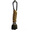 Outdoor Camping Warning Bell with Paracord Keychain Lanyard