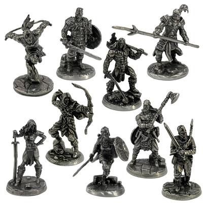 1 BUC Șah de Război Joc de Masă Ornamente Decorațiuni Artizanat Cupru Soldați Schelet Nemorți Păpuși Armată Legiune Model Figurine
