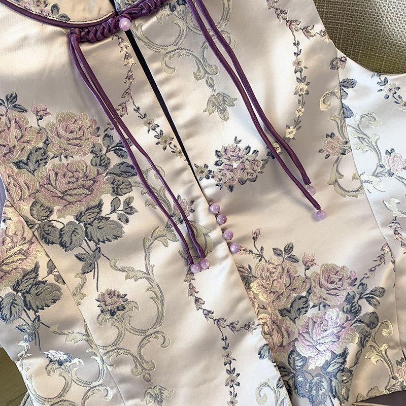 Vest women's embroidered vest vest autumn and winter foreign style top women's vest