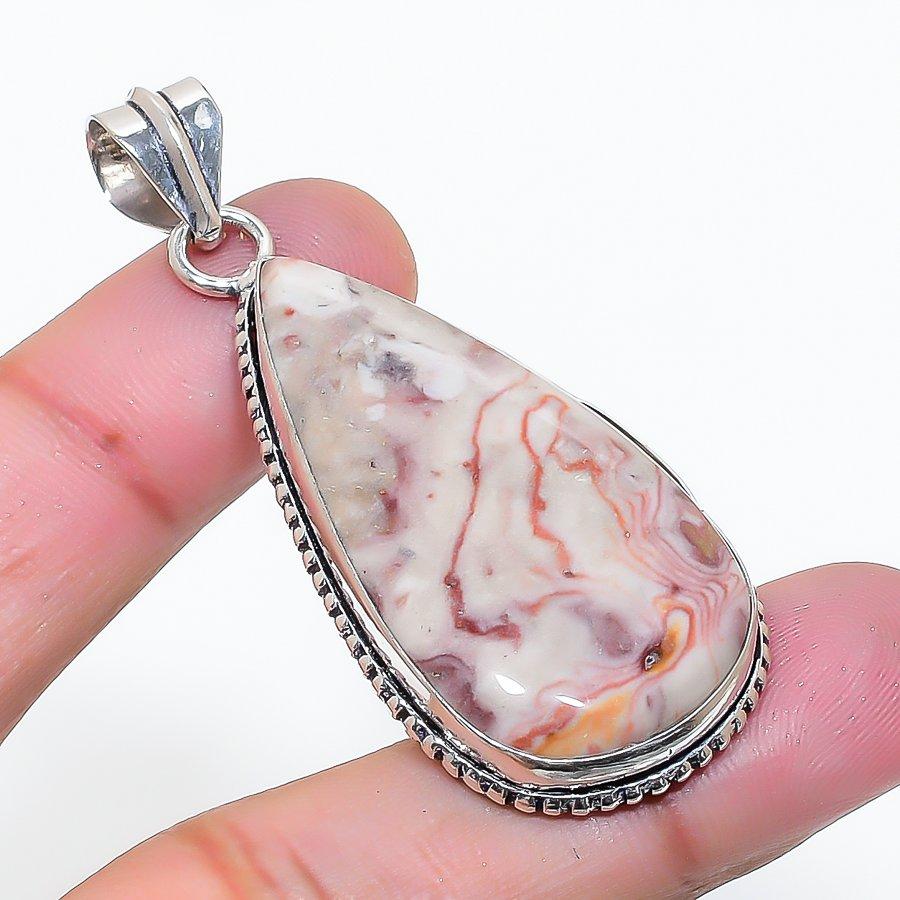Natural Dolomite Gemstone Handmade 925 Sterling Silver Pendant 2.17  AP-15491