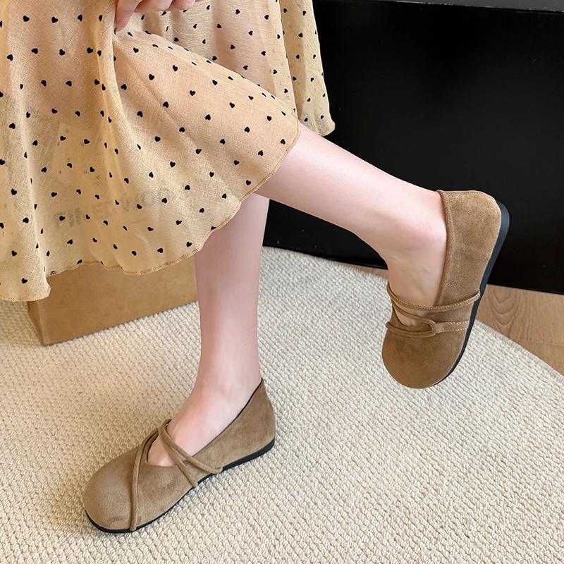 2025 Women's Leopard  Mary Jane Women's Flats Round Toe Slip-On Sweet Summer Casual Comfortable Shoes Ladies Fashion Size 35-40