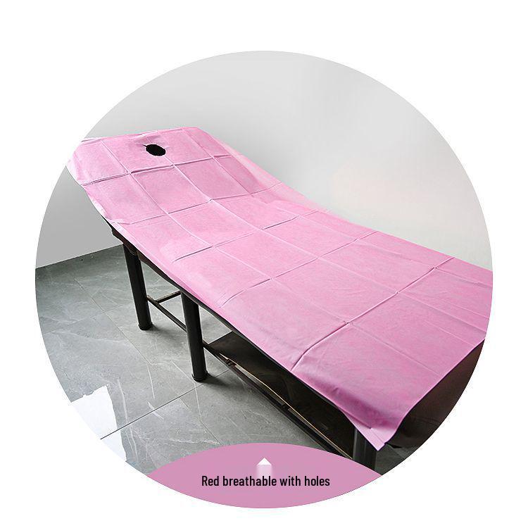 Thickened Waterproof Non-Woven Disposable Massage Bed Sheets with Hole