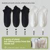 5 Pairs of Men's Summer Thin Cotton Mesh Breathable and Deodorant Wicking Short Earlift Socks