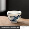 Hand-Painted Retro Ceramic Kung Fu Tea Cup Set