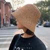 Fashion Beach Korean Straw Hat Women Visor Bucket Hat Fisherman Hat Hand Weaving Panama Girl Fishing Chapeau Sun Hats for Women