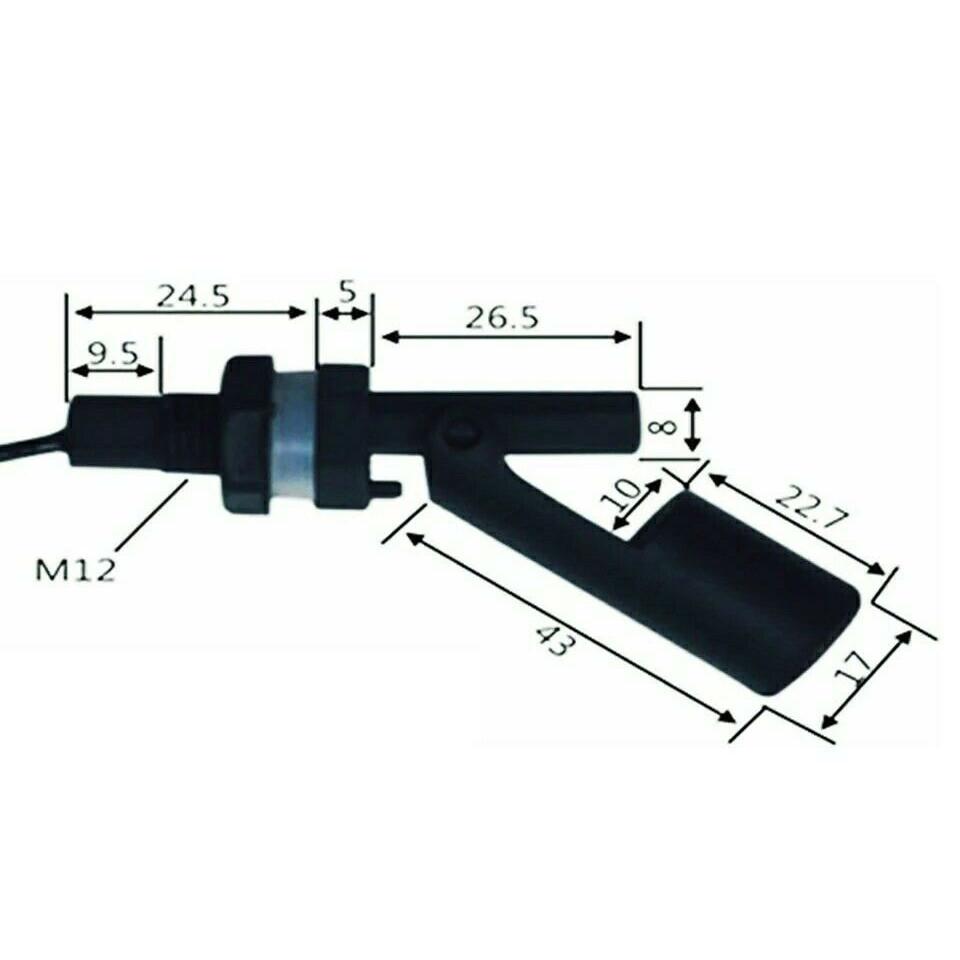 Aquariums Liquid Float Switch BLACK Hydroponics PP