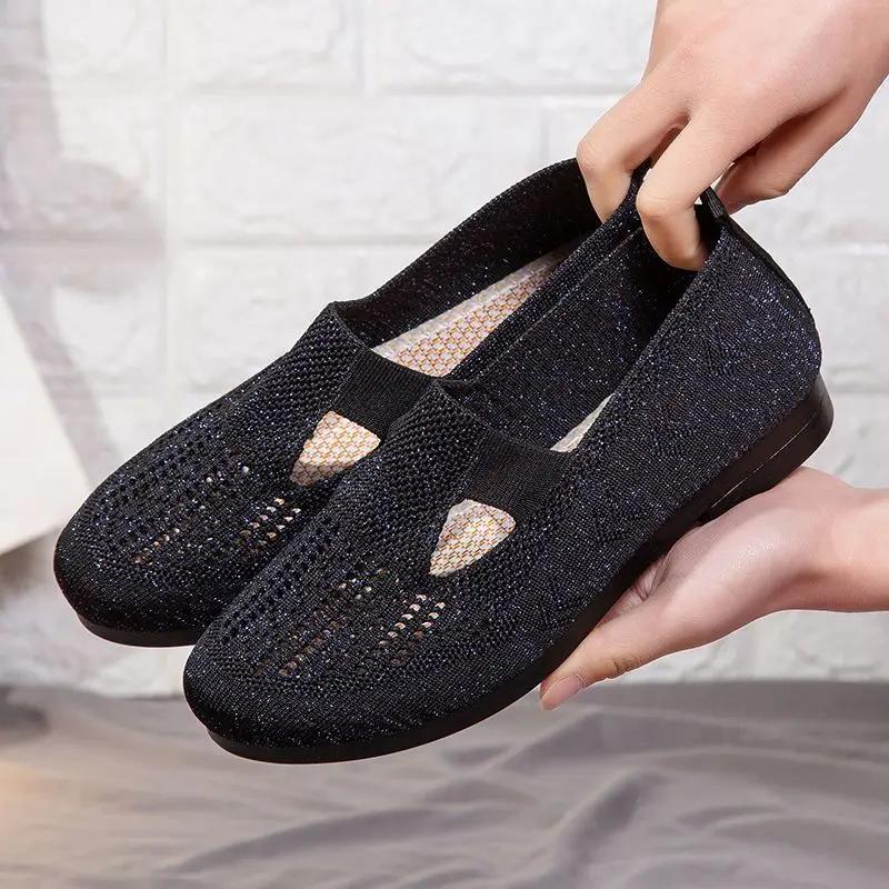 Fashion New In Original Flat Breathable Women's Shoes Korean Aesthetic Walking Cheap Trends 2025 High Quality 39 Casual Ladies Footwear