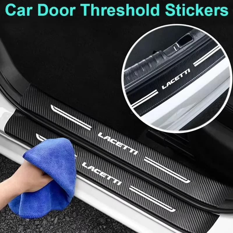 Car Door Sill Protector Stickers Front Rear Threshold Decals For Chevrolet LACETTI Rear Trunk Bumper Anti-Scratch Accessories Amw123