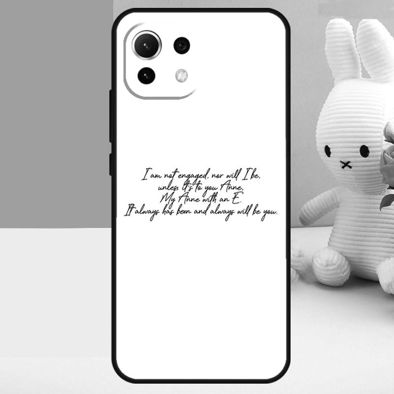 Anne with an E Case For Xiaomi 17 Pro Max 14 15 Ultra 13T 14T 15T POCO X7 Pro X5 X6 F5 F6 F7 F8 Ultra Funda
