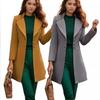 Cappotto da Donna in Lana Slim Fit Stile Europeo - Versatile per Autunno e Inverno