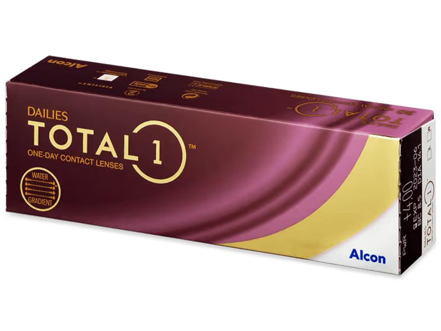 Dailies Total 1 One-Day Contact Lenses, Soft, BC 8.5 Mm, 30 Pieces, by Alcon