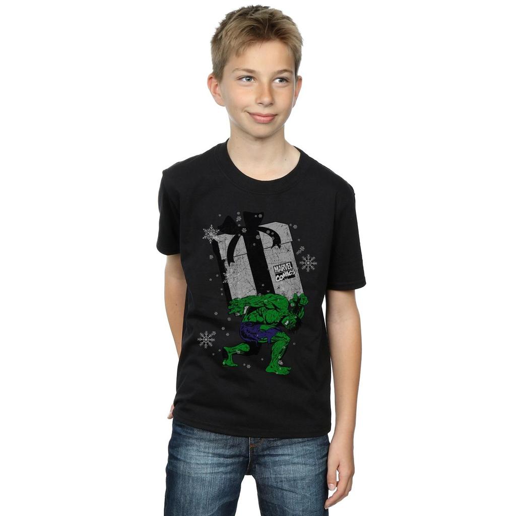 Marvel Boys Santa Hulk T-Shirt