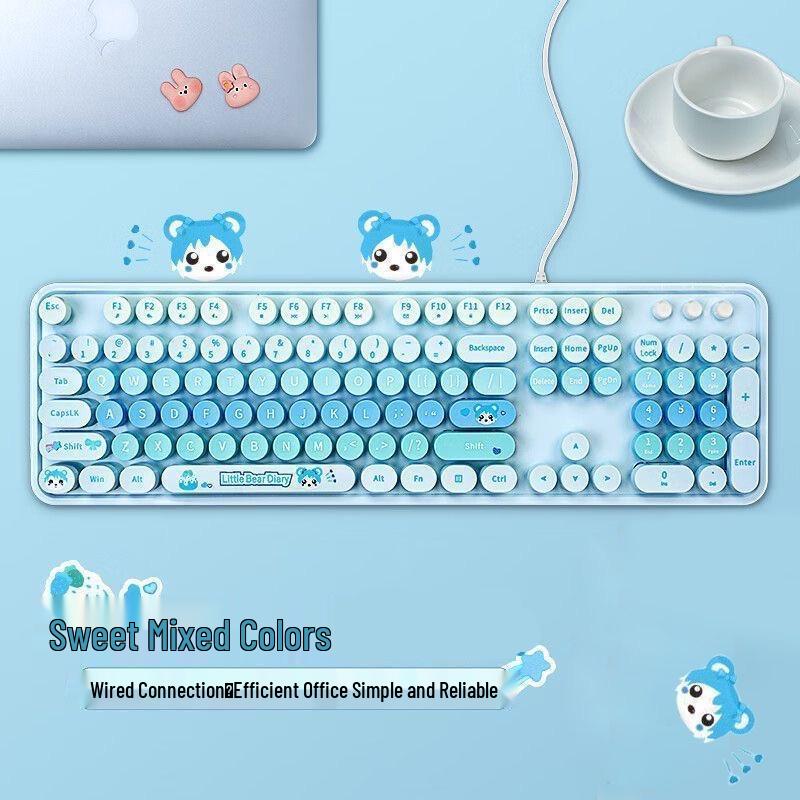 

Mao Tian Shou Wired Keyboard for Office, Home, PC & Laptop - Multicolor