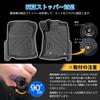 GIMUYA Floor Mats for Toyota Land Cruiser Prado 150 Series Waterproof 3D TPE Interior Custom Seat Passenger Seat 2nd Row (5-seater), Design, GDJ15#