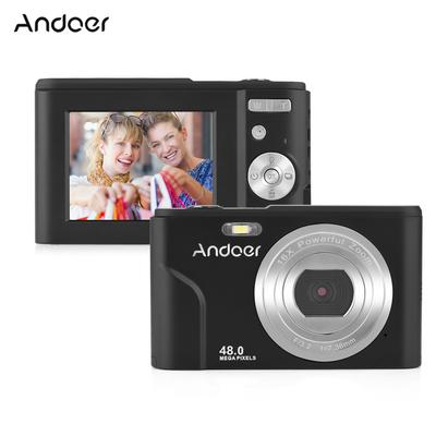 Andoer Φορητή ψηφιακή φωτογραφική μηχανή 48MP 1080P Οθόνη IPS 2,4 ιντσών 16X Zoom Auto Focus Self-Timer 128GB
